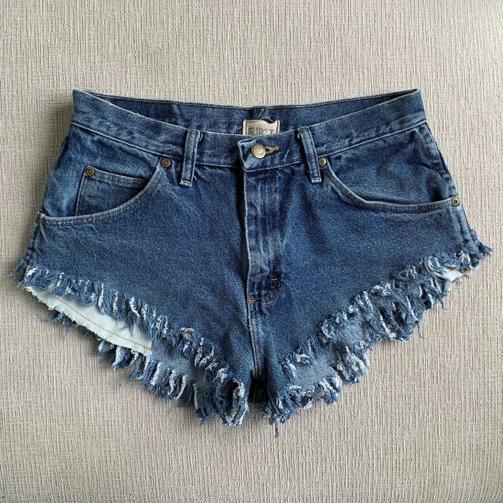 Furst of a Kind | Wrangler Cut-Off Denim Shorts
